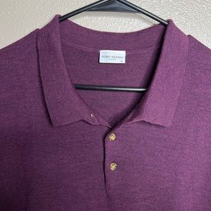 John Henric men’s Merino short sleeve Polo shirt - size XL